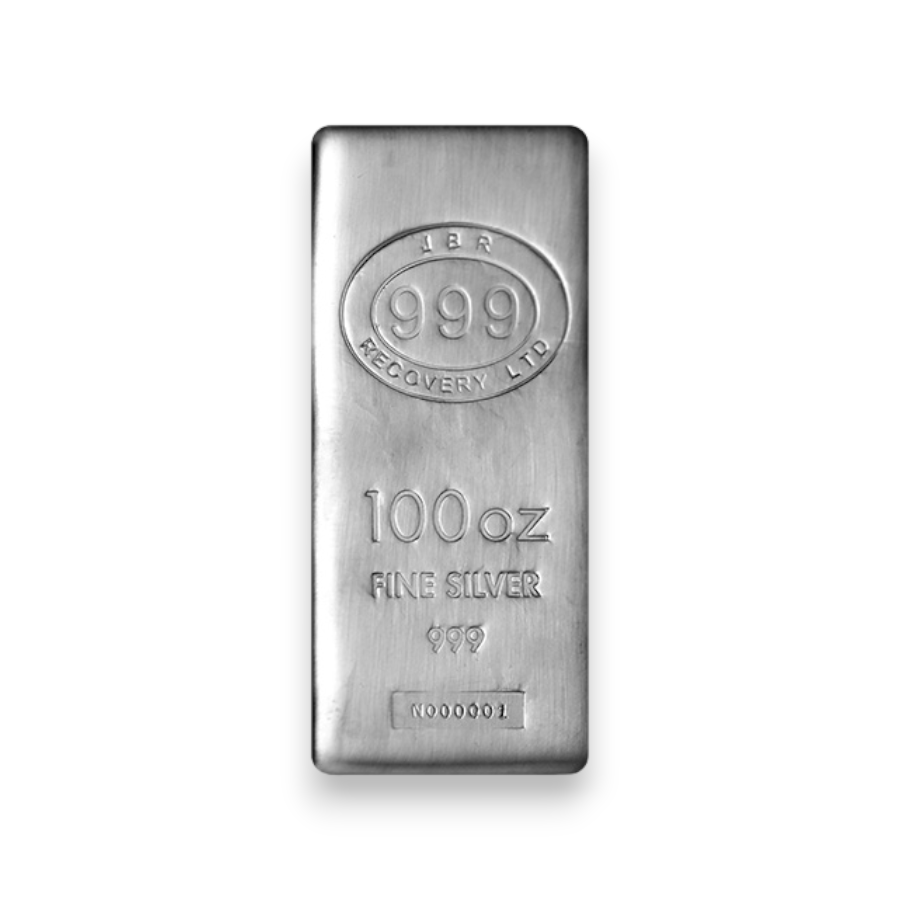 Buy Silver 100 oz JBR Bar Serial Numbered .999 Fine | PURE